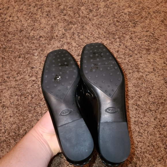 Tods Patent Leather Square Toe Loafer - Picture 2 of 6